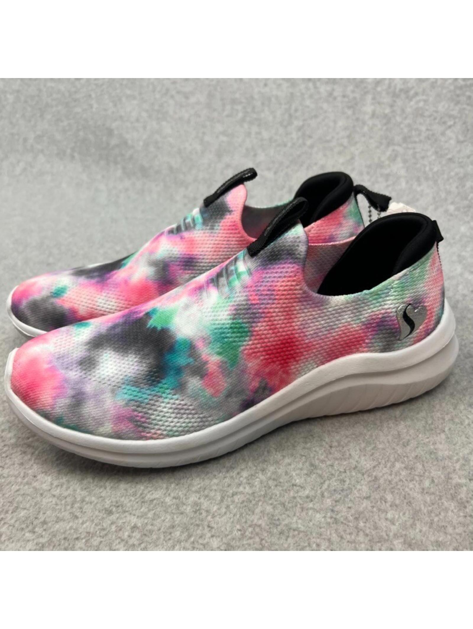 Skechers Sneakers Girls Size 6 Ultra Flex 2.0 Cloudy Cool Knitted Light Pull On